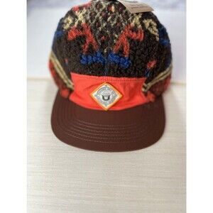 Smokey The Bear Fleece Strapback Estd. 1944 Hat Blue Orange Licensed